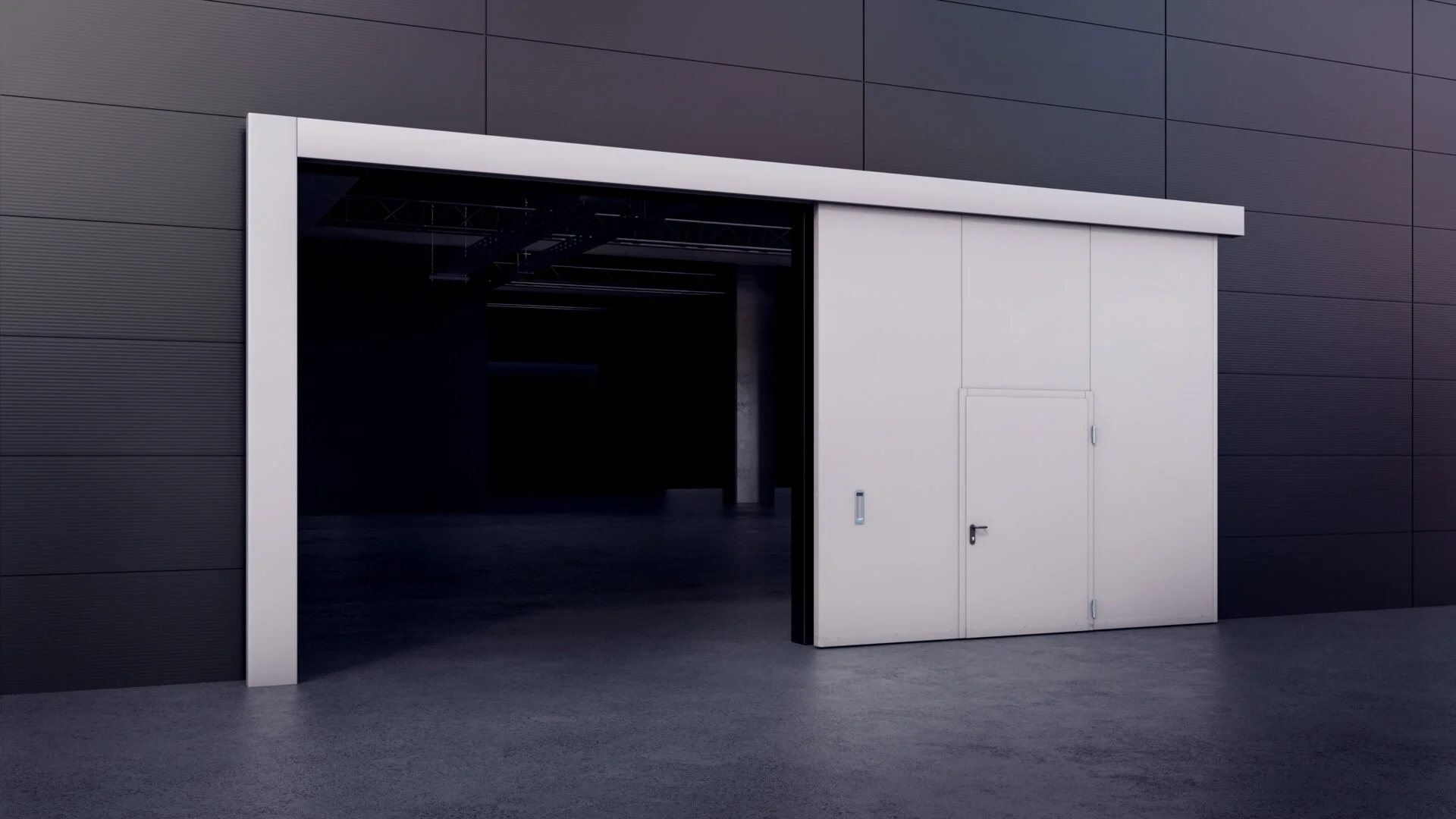 Fire sliding gates GSF BP EI,  Global System - Fire curtains, fire gates, smoke curtains