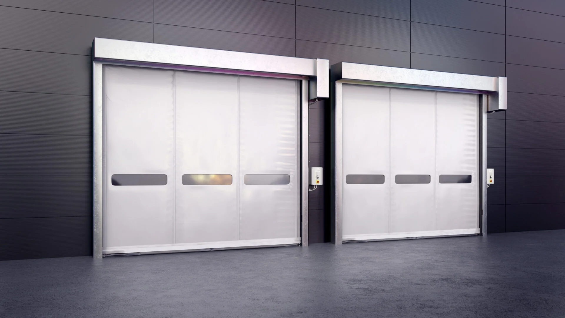 High-speed doors,  Global System - Fire curtains, fire gates, smoke curtains