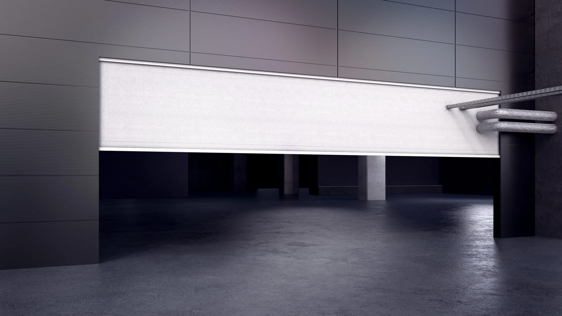 Fixed smoke curtains GSF KDS D | DH,  Global System - Fire curtains, fire gates, smoke curtains