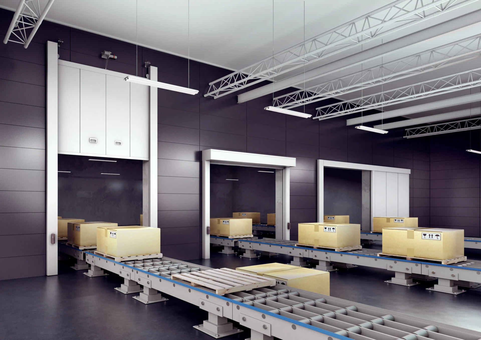 Fireproof bulkheads GSF GP E | EW and GSF GP EI,  Global System - Fire curtains, fire gates, smoke curtains