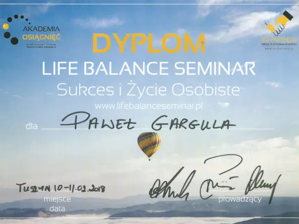 LIFE BALANCE SEMINAR