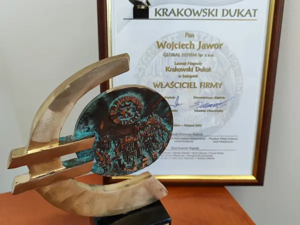 Prezes firmy Global System nagrodzony Krakowskim Dukatem